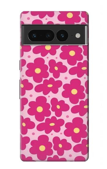 S4097 Motif Floral Rose Etui Coque Housse pour Google Pixel 7 Pro