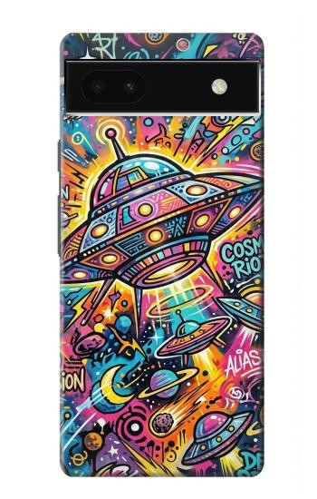 S4085 Art Cosmique Psychédélique Etui Coque Housse pour Google Pixel 6a