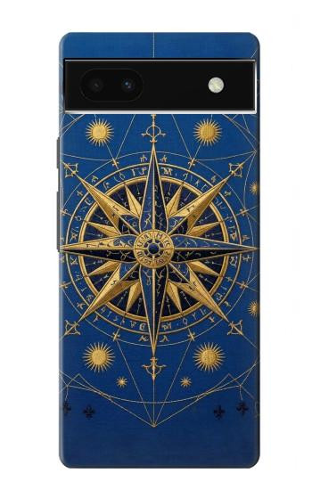 S4086 Motif Boussole Marine Etui Coque Housse pour Google Pixel 6a