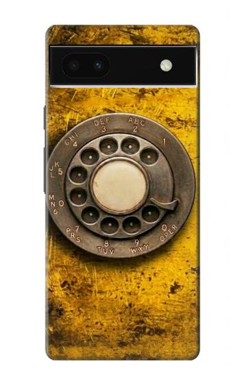 S4107 Téléphone Rotatif Vintage Etui Coque Housse pour Google Pixel 6a