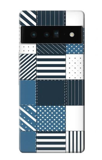 S4082 Motif Patchwork Moderne Etui Coque Housse pour Google Pixel 6 Pro