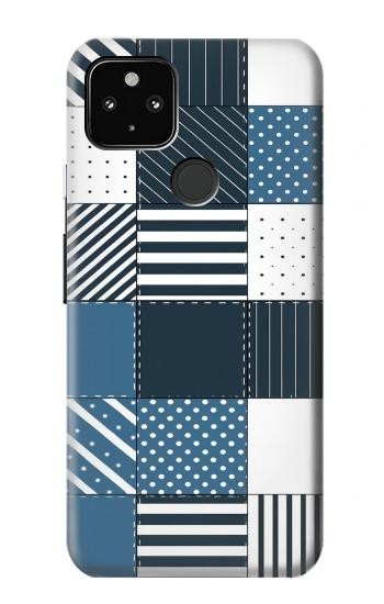 S4082 Motif Patchwork Moderne Etui Coque Housse pour Google Pixel 4a 5G