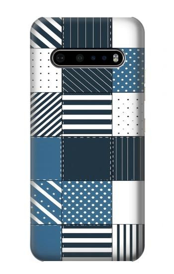 S4082 Motif Patchwork Moderne Etui Coque Housse pour LG V60 ThinQ 5G