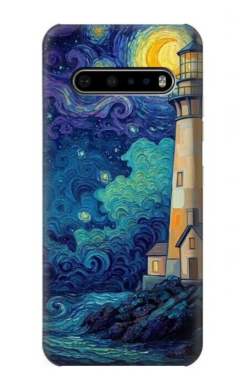 S4092 Phare au Clair de Lune Etui Coque Housse pour LG V60 ThinQ 5G