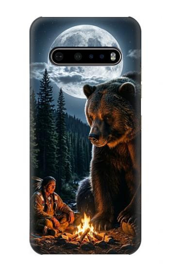 S4095 Ours Majestueux Sauvage Etui Coque Housse pour LG V60 ThinQ 5G