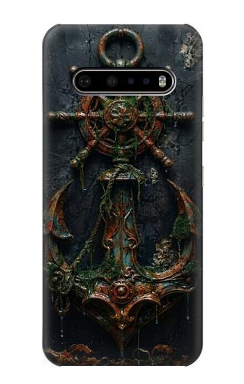S4106 Ancre et Barre Marine Vintage Etui Coque Housse pour LG V60 ThinQ 5G
