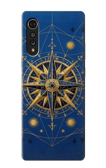 S4086 Motif Boussole Marine Etui Coque Housse pour LG Velvet