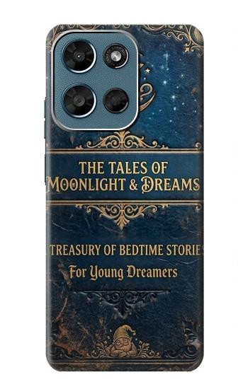 S4080 Conte Fantastique au Clair de Lune Etui Coque Housse pour Motorola Moto G (2026), G Play (2026)
