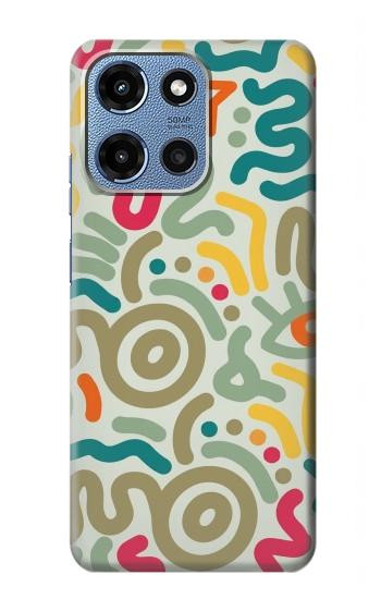 S4078 Motif Abstrait Coloré Etui Coque Housse pour Motorola Moto G 5G (2025)