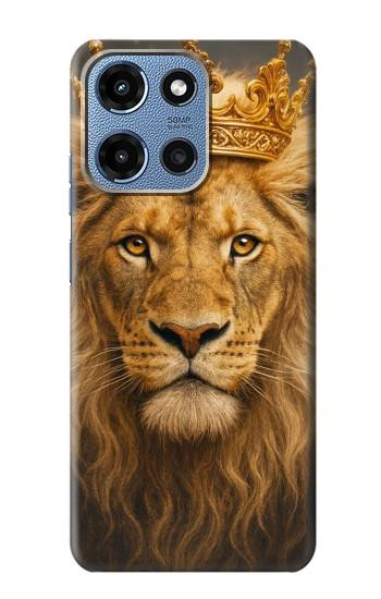 S4093 Portrait de Lion Royal Etui Coque Housse pour Motorola Moto G 5G (2025)