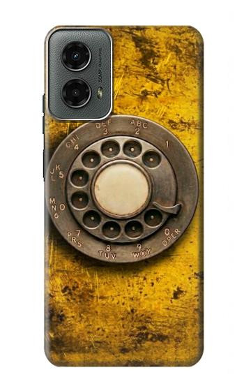 S4107 Téléphone Rotatif Vintage Etui Coque Housse pour Motorola Moto G 5G (2024)