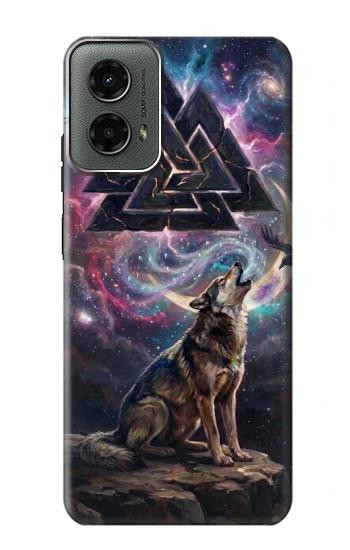 S4110 Loup et Symbole Ancien Etui Coque Housse pour Motorola Moto G 5G (2024)