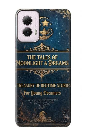 S4080 Conte Fantastique au Clair de Lune Etui Coque Housse pour Motorola Moto G Power 5G (2024)