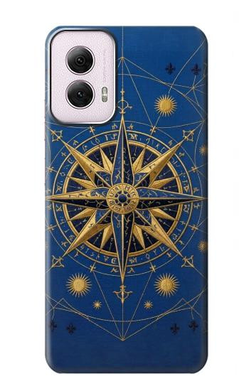 S4086 Motif Boussole Marine Etui Coque Housse pour Motorola Moto G Power 5G (2024)