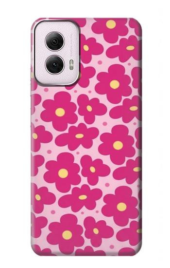 S4097 Motif Floral Rose Etui Coque Housse pour Motorola Moto G Power 5G (2024)