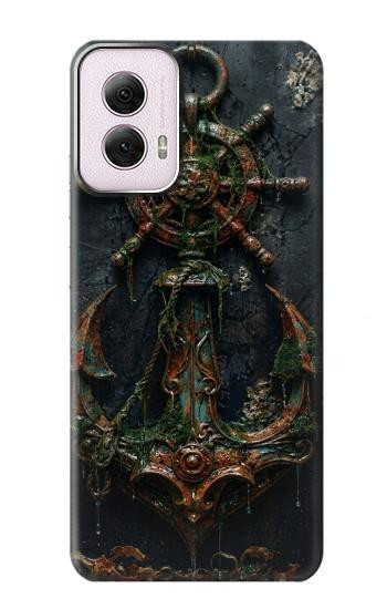 S4106 Ancre et Barre Marine Vintage Etui Coque Housse pour Motorola Moto G Power 5G (2024)