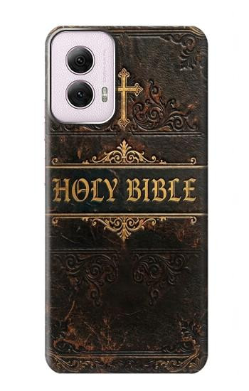 S4109 Couverture de Bible Ancienne Etui Coque Housse pour Motorola Moto G Power 5G (2024)
