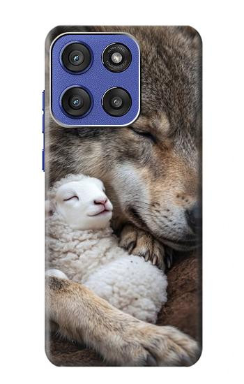 S4089 Loup et Agneau Amicaux Etui Coque Housse pour Motorola Moto G Stylus 5G (2025,2026), Edge 60 Stylus