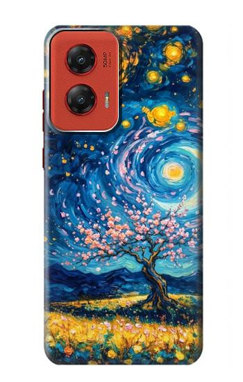 S4081 Art Galaxie Nocturne Etui Coque Housse pour Motorola Moto G Stylus 5G (2024)