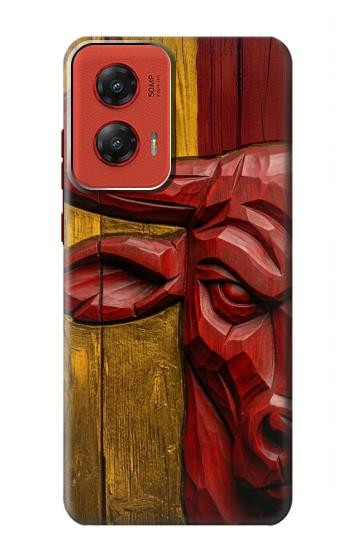 S4098 Art Taureau Espagnol Sculpté Etui Coque Housse pour Motorola Moto G Stylus 5G (2024)