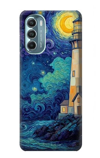 S4092 Phare au Clair de Lune Etui Coque Housse pour Motorola Moto G Stylus 5G (2022)