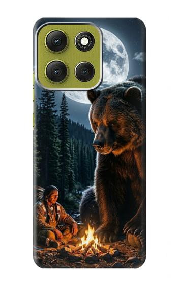 S4095 Ours Majestueux Sauvage Etui Coque Housse pour Motorola Moto G86