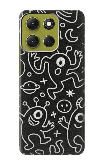 S4101 Motif Monstre Mignon Etui Coque Housse pour Motorola Moto G86