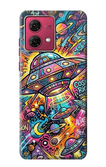 S4085 Art Cosmique Psychédélique Etui Coque Housse pour Motorola Moto G84