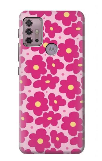 S4097 Motif Floral Rose Etui Coque Housse pour Motorola Moto G30, G20, G10