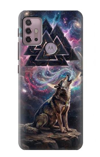 S4110 Loup et Symbole Ancien Etui Coque Housse pour Motorola Moto G30, G20, G10