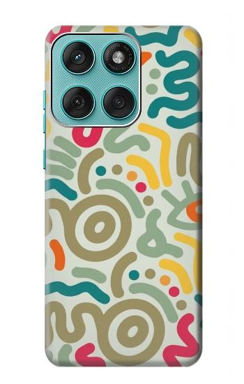 S4078 Motif Abstrait Coloré Etui Coque Housse pour Motorola Edge 60 Fusion