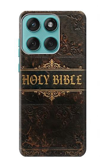 S4109 Couverture de Bible Ancienne Etui Coque Housse pour Motorola Edge 60 Fusion