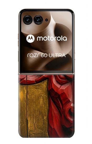 S4098 Art Taureau Espagnol Sculpté Etui Coque Housse pour Motorola Razr 70 Ultra, 60 Ultra, 50 Ultra, Ultra 2026, Ultra 2025