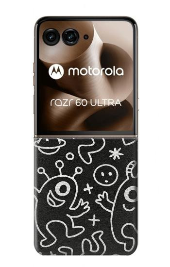S4101 Motif Monstre Mignon Etui Coque Housse pour Motorola Razr 70 Ultra, 60 Ultra, 50 Ultra, Ultra 2026, Ultra 2025