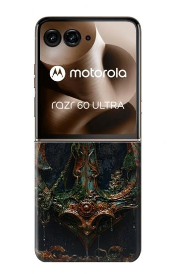 S4106 Ancre et Barre Marine Vintage Etui Coque Housse pour Motorola Razr 70 Ultra, 60 Ultra, 50 Ultra, Ultra 2026, Ultra 2025