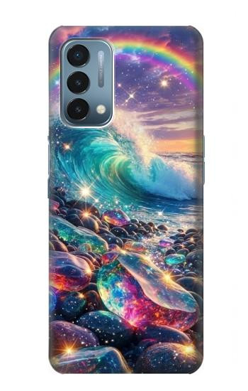 S4084 Vagues Arc-en-ciel Fantastiques Etui Coque Housse pour OnePlus Nord N200 5G