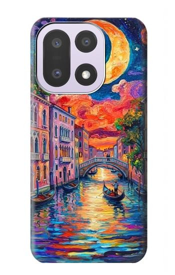 S4083 Venise Colorée au Clair de Lune Etui Coque Housse pour OnePlus 15