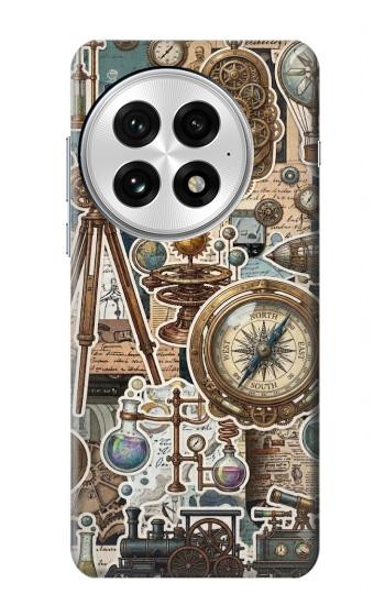 S4100 Collage Scientifique Vintage Etui Coque Housse pour OnePlus 13