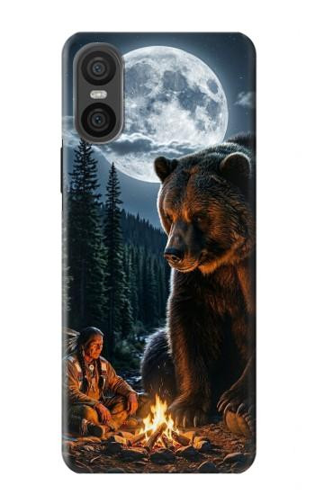 S4095 Ours Majestueux Sauvage Etui Coque Housse pour Sony Xperia 10 VI