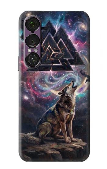S4110 Loup et Symbole Ancien Etui Coque Housse pour Sony Xperia 1 VII