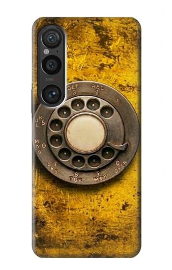 S4107 Téléphone Rotatif Vintage Etui Coque Housse pour Sony Xperia 1 VI