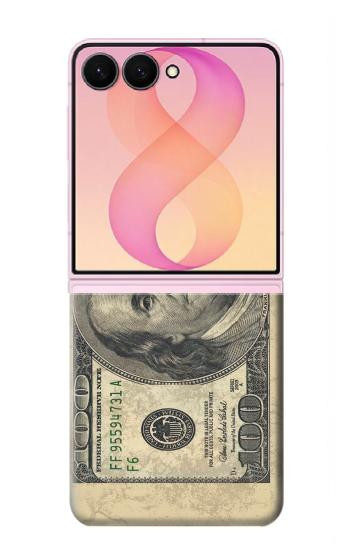 S0702 Dollars d'argent Etui Coque Housse pour Samsung Galaxy Z Flip 8
