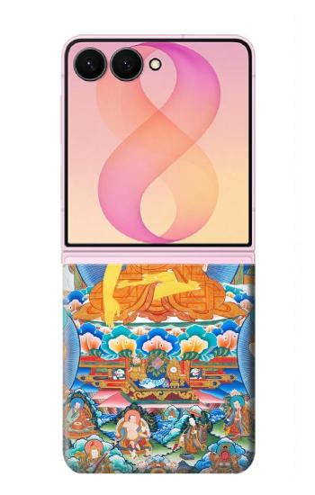 S1256 Peinture Bouddha Etui Coque Housse pour Samsung Galaxy Z Flip 8