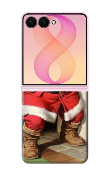 S1417 Père Noël Joyeux Noël Etui Coque Housse pour Samsung Galaxy Z Flip 8