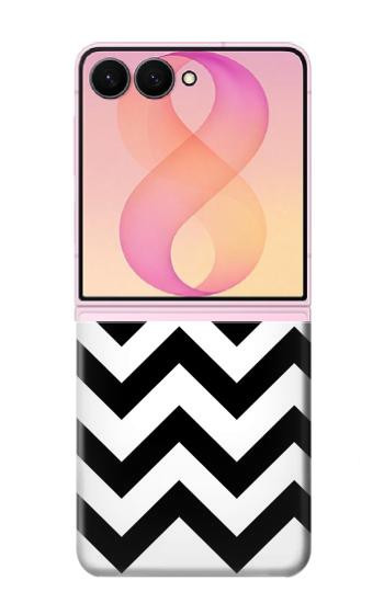 S1613 Chevron Zigzag Etui Coque Housse pour Samsung Galaxy Z Flip 8