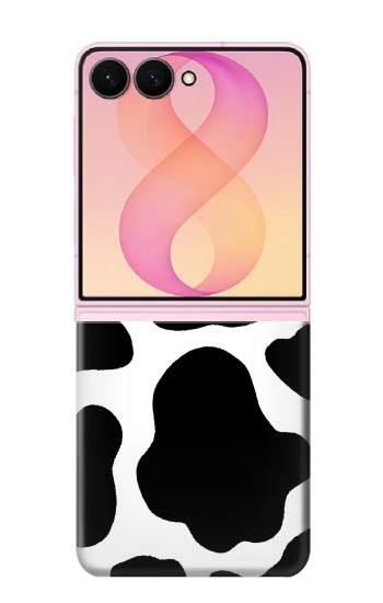 S2096 Motif de vache transparente Etui Coque Housse pour Samsung Galaxy Z Flip 8