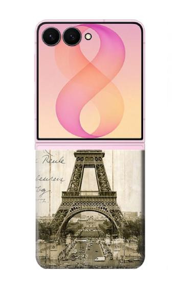 S2108 Tour Eiffel de Paris Carte postale Etui Coque Housse pour Samsung Galaxy Z Flip 8