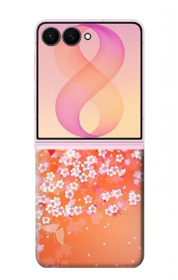 S2543 Motif japonais Kimono fleur de style Etui Coque Housse pour Samsung Galaxy Z Flip 8