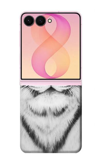 S2553 Tigre blanc Etui Coque Housse pour Samsung Galaxy Z Flip 8