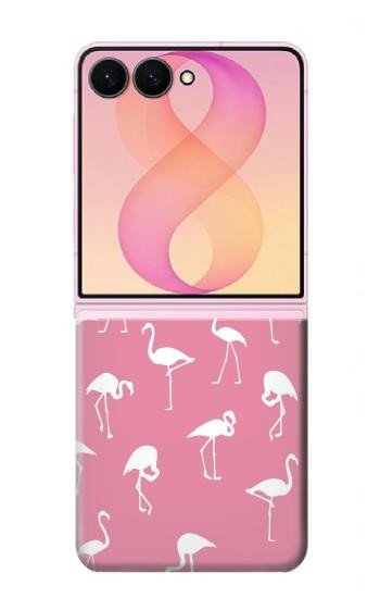 S2858 Motif Flamant rose Etui Coque Housse pour Samsung Galaxy Z Flip 8